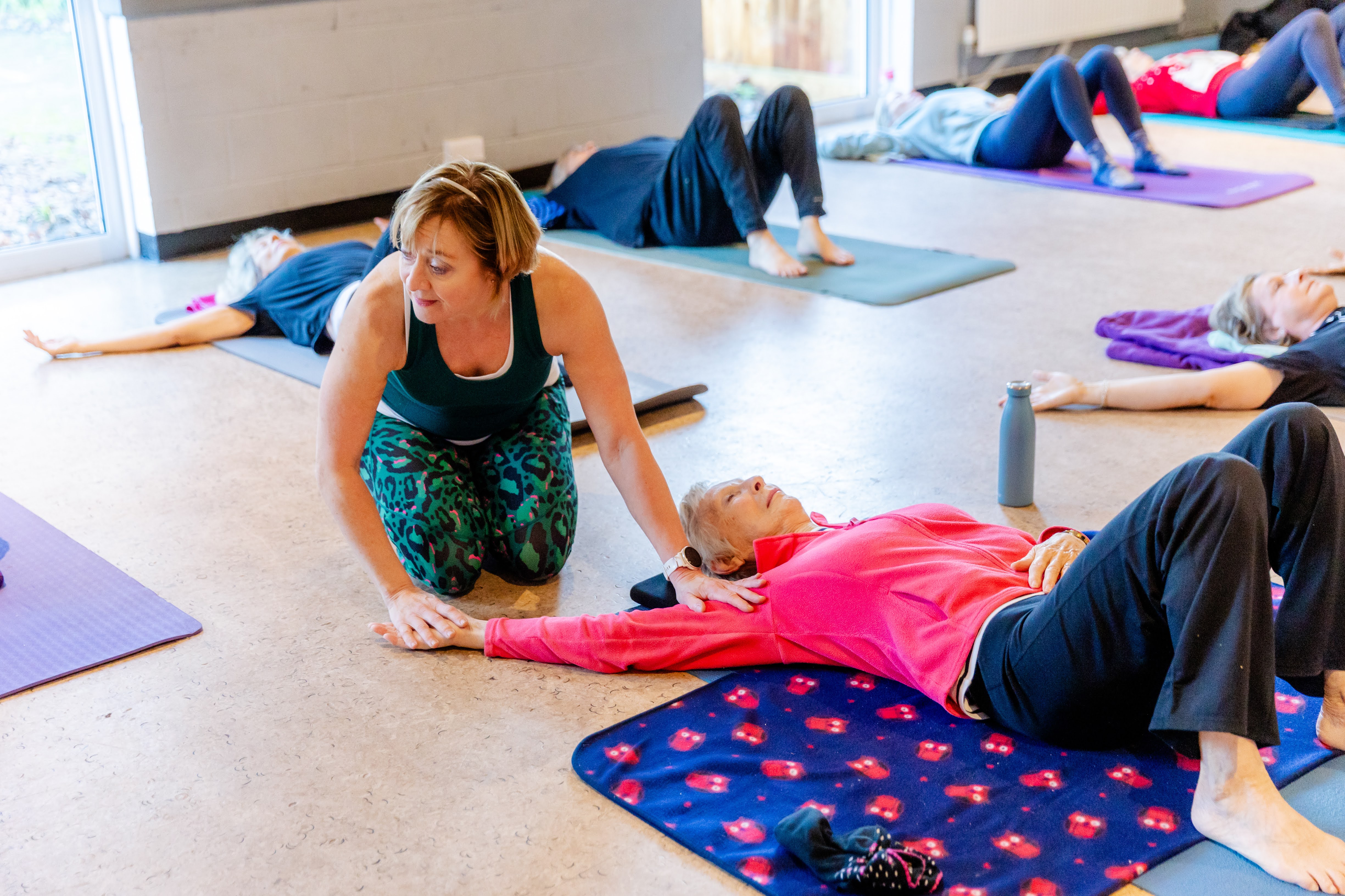 Helen teaching a functional Pilates class
